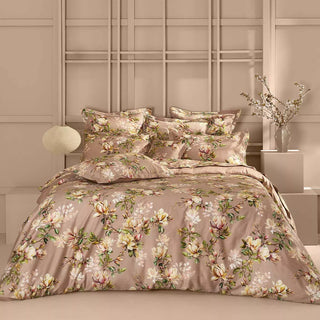 Housse de couette MAGNOLIAS ROSE FUMÉ Garnier Thiebaut
